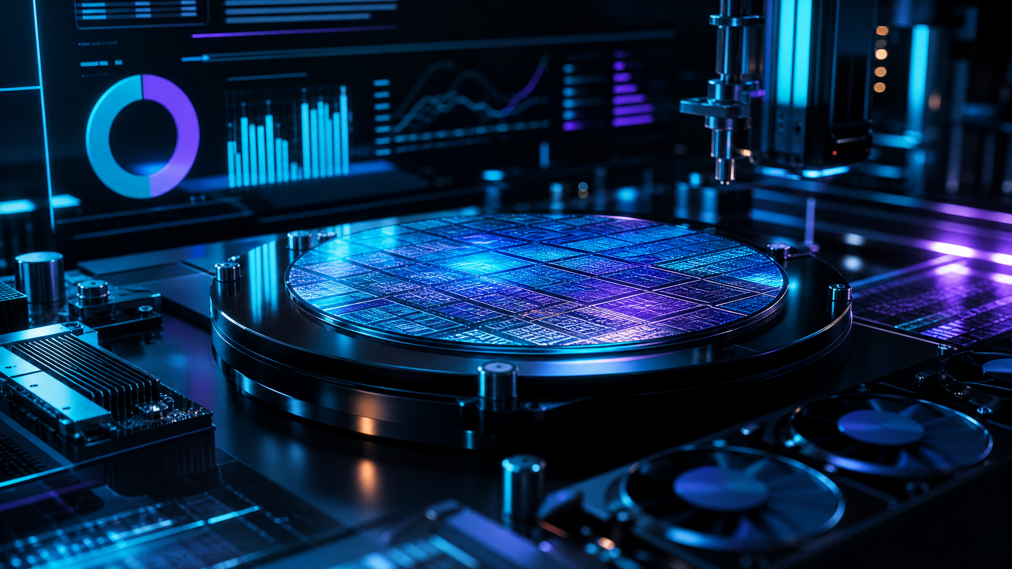 Futuristic processor and workstation lab